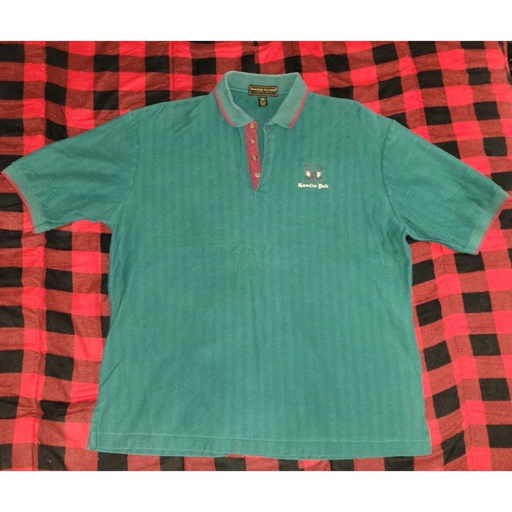 Hamlin Pub Polo Golf Shirt Size‎ XL Green Michigan